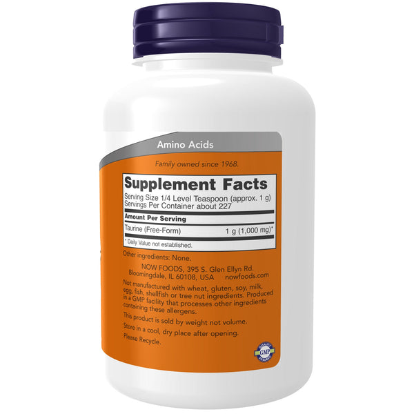 Taurine Powder 227 GR | NOW Foods