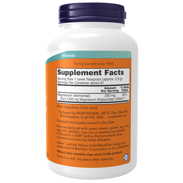 Magnesium Bisglycinate Powder | Nowfoods