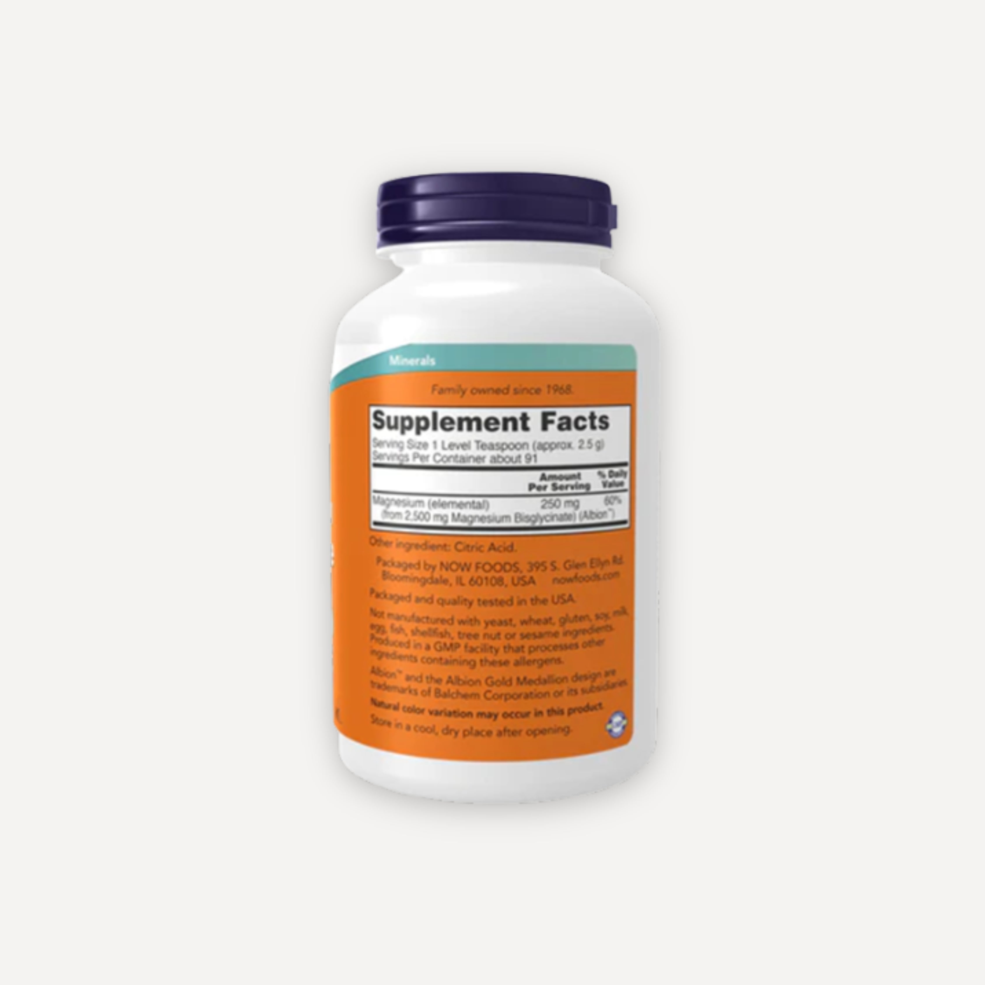 Magnesium Bisglycinate Powder | Nowfoods