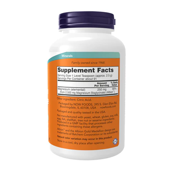 Magnesium Bisglycinate Powder | Nowfoods