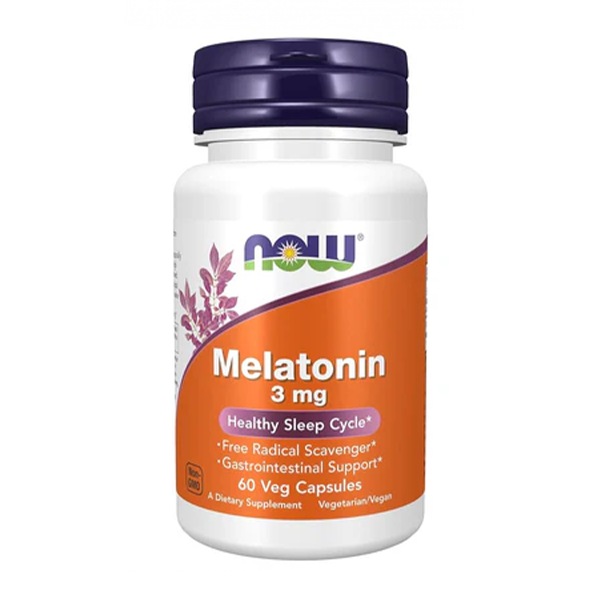 Melatonin 3 mg - 60 caps | NOW Foods