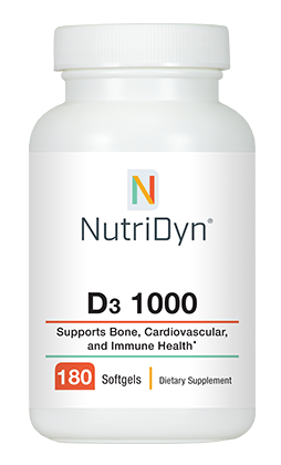 Nutridyn | D3 1000 iu (180 caps) | StrongerME