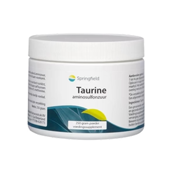 Taurine gesynthetiseerd uit cysteïne en methionine | Springfield