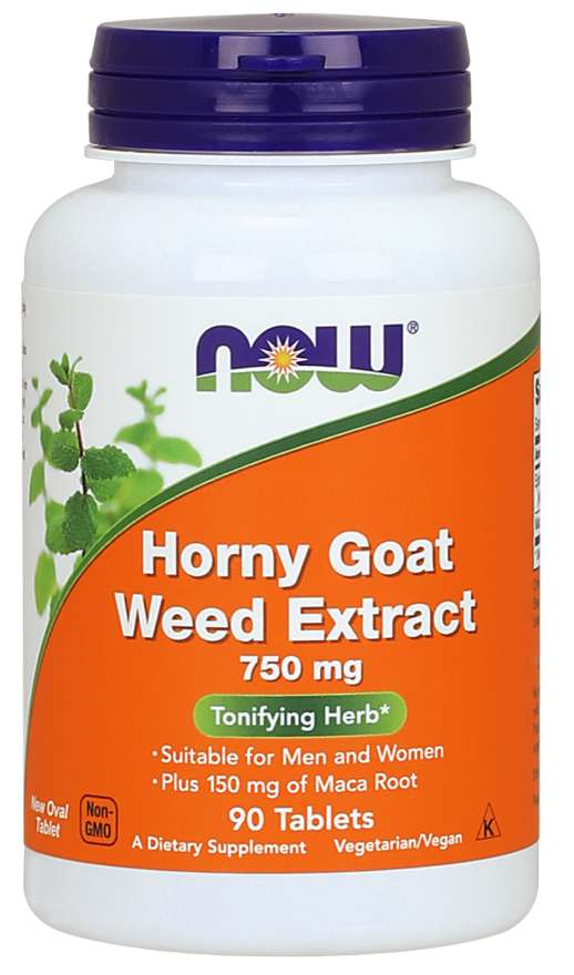 Horny Goat Weed Extract 750mg 90 TAB | NOW Foods